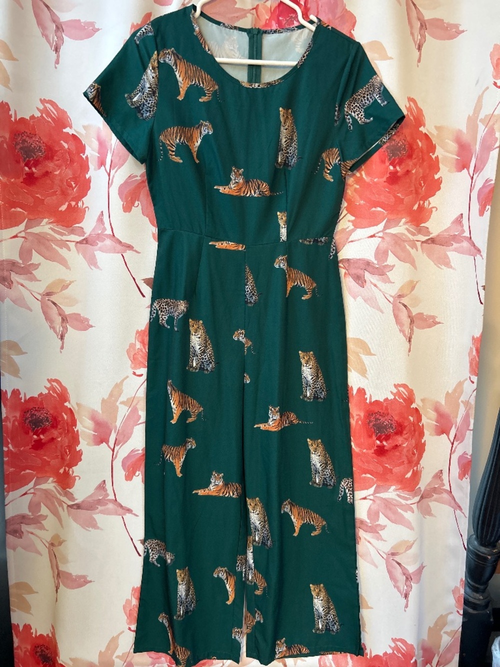 Tiger print jumpsuit